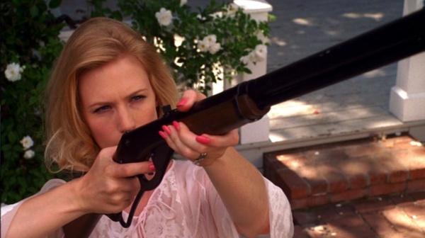 Betty with a gun