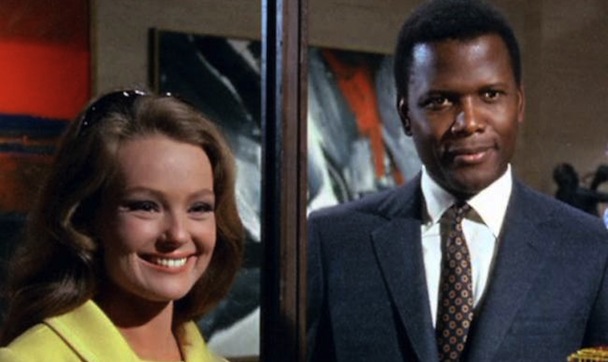 A still from the film Guess Who's Coming to Dinner with Sidney Poitier