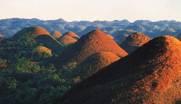 An image of the Chocolate Hills in the Philippines