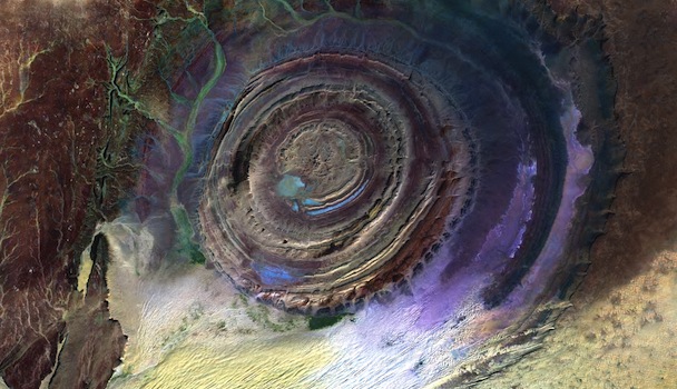 An image of The Eye of the Sahara (Richat Structure)