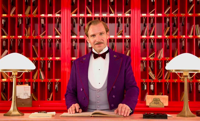 Ralph Fiennes as M. Gustave in The Budapest Hotel