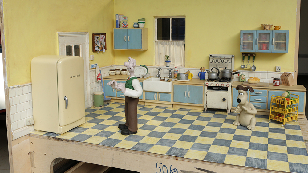 Aardman exhibition - Wallace & Gromit Kitchen Set